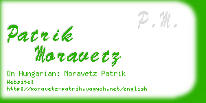 patrik moravetz business card